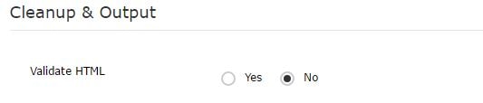 clean html no