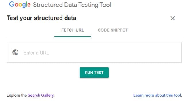 Google's Structured Data Testing Tool